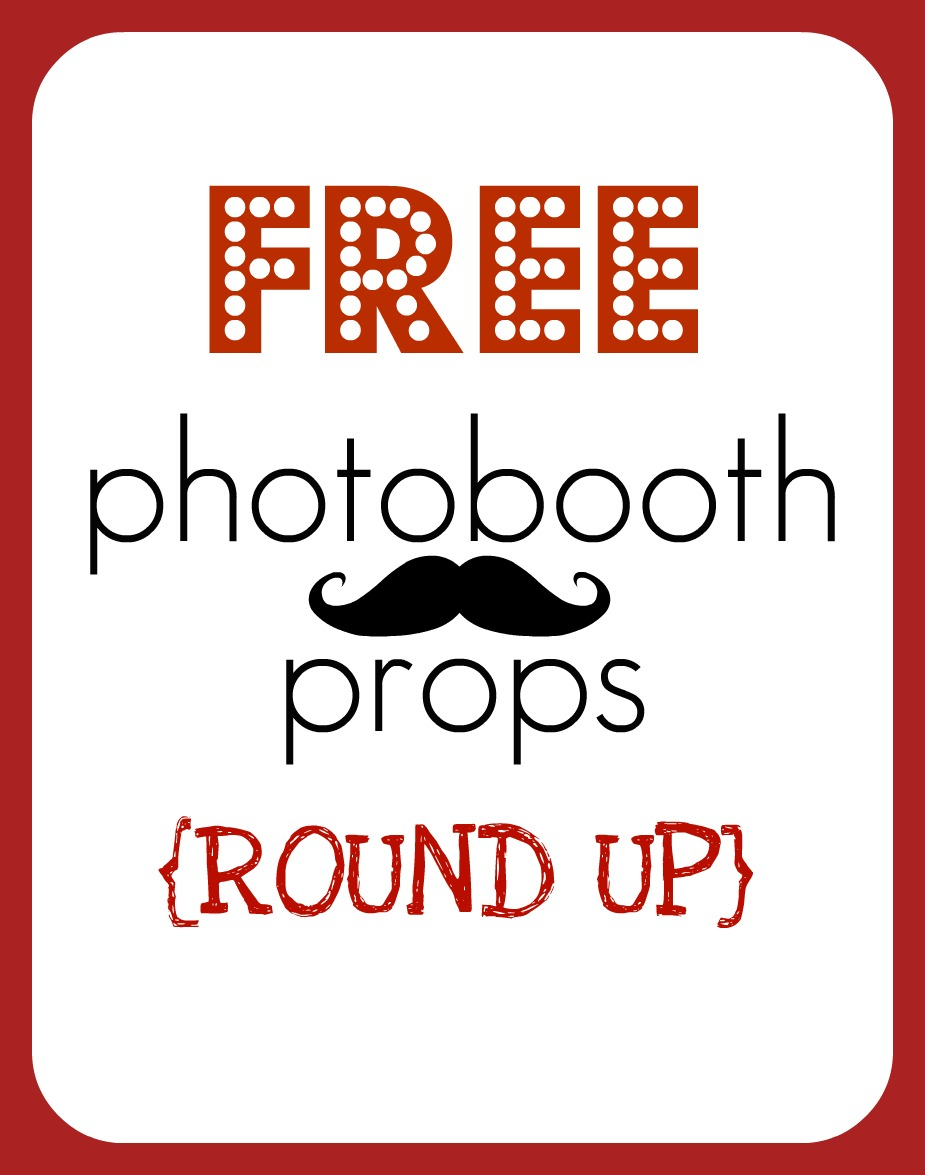Round Up} Free Printable Photobooth Props - Creative Juice - Free Printable Photo Booth Props Template