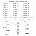 Rounding Numbers Worksheet Nearest 1000 3 | School | Pinterest   Free Printable 4Th Grade Rounding Worksheets