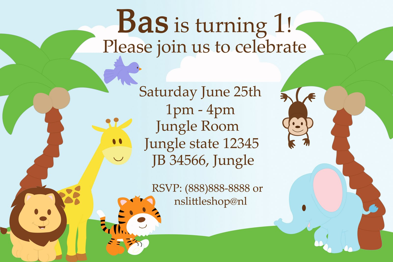 Safari Invitation Template Safari Templates On Free Jungle Themed - Jungle Theme Birthday Invitations Free Printable