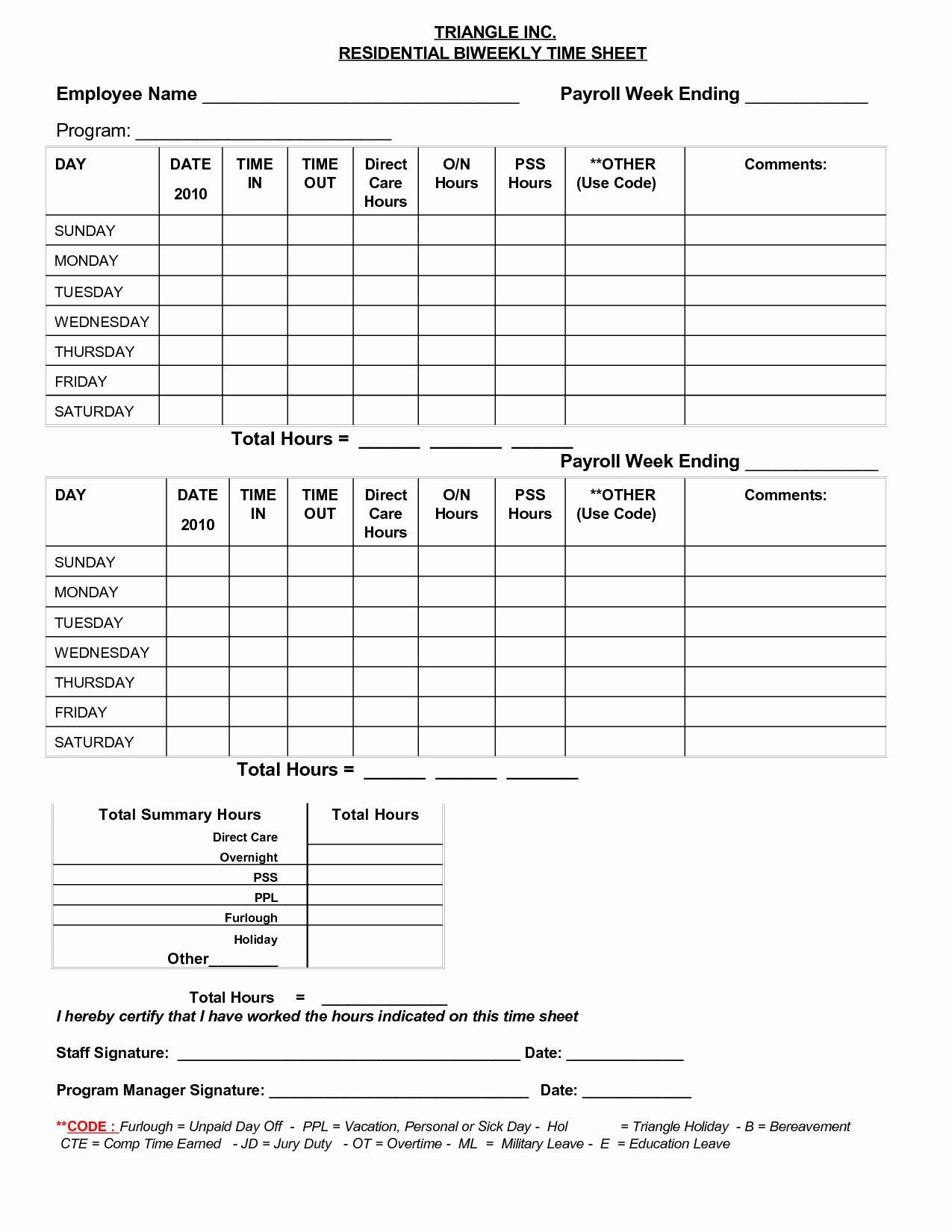 Sample Timesheet Template And Free Printable Time Sheet – New-Top - Free Printable Tie Template