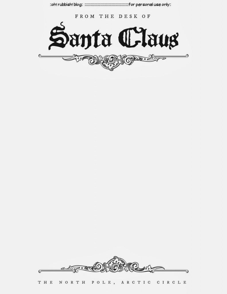 Santa Letter Templates | Templates (Printable) | Santa Letter, Santa - North Pole Stationary Printable Free