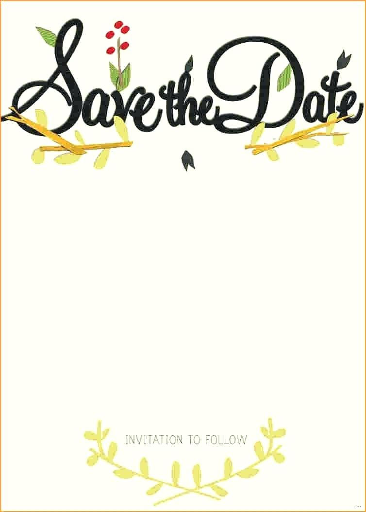 Save The Date Invitation Template Save The Date Card Template - Free Printable Save The Date Invitation Templates