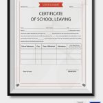School Leaving Certificate Template | Certificate Templates   Commitment Certificate Free Printable