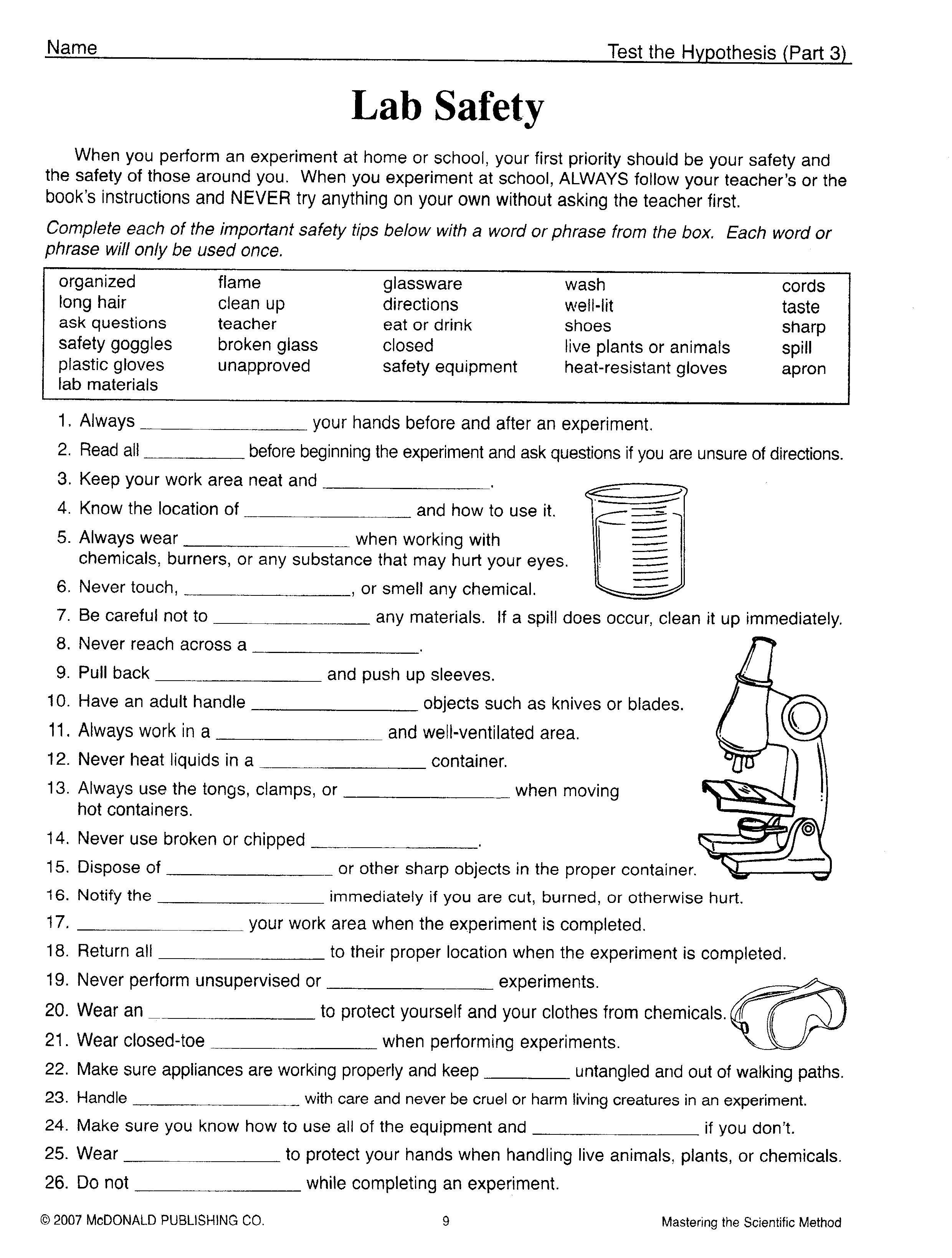 Science Tools Worksheet 4Th Grade Fresh Kids Science Worksheets Free - Free Printable Science Worksheets