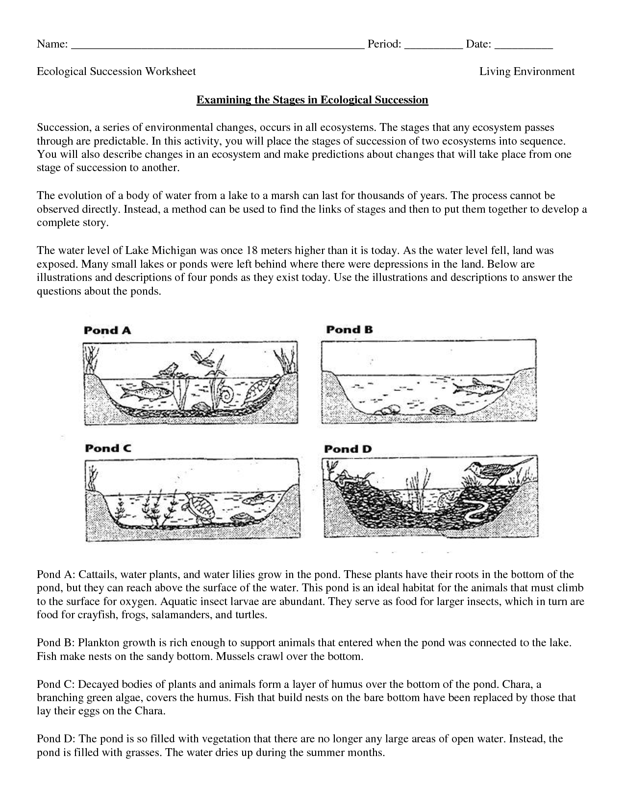 Science Worksheets Ecosystem | Biology Worksheet - Get Now Doc - Free Printable Biology Worksheets For High School