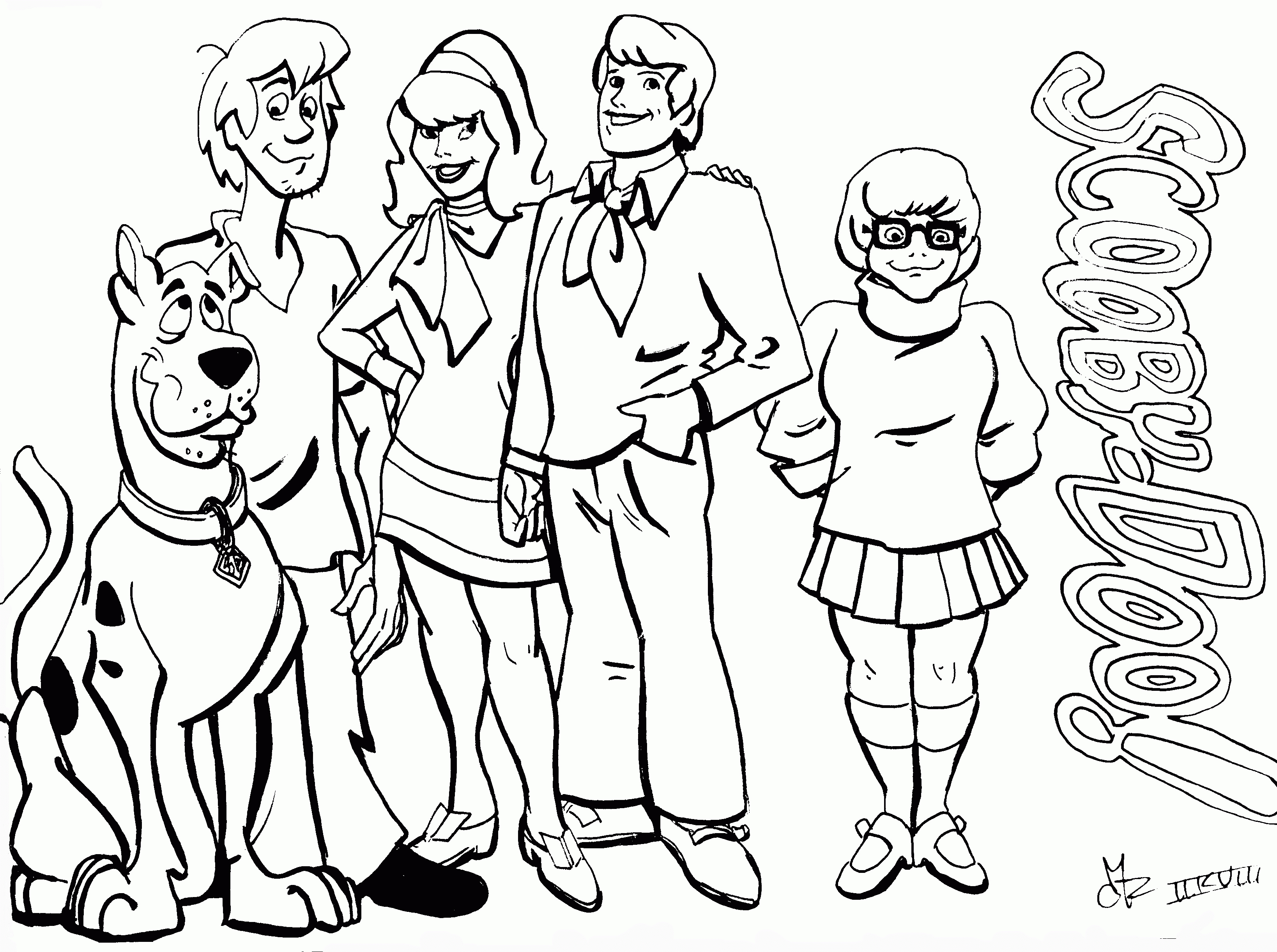 Scooby Doo Coloring Book Pages - Coloring Pages For Kids And For - Free Printable Coloring Pages Scooby Doo