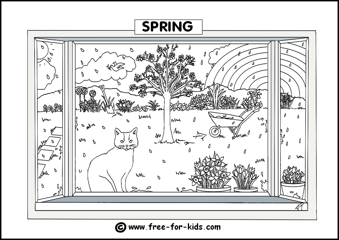 Seasons Colouring Pages - Free Printable Pictures Of The Four Seasons