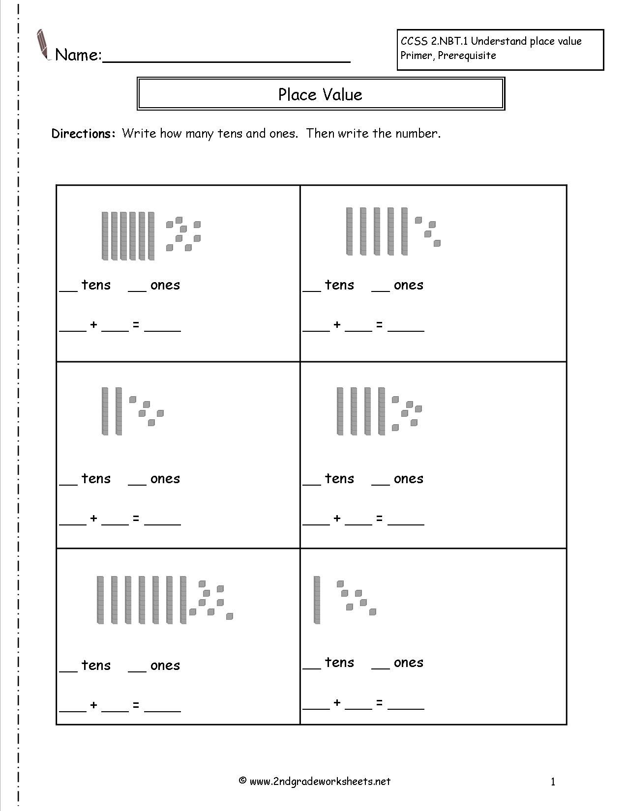 Second Grade Place Value Worksheets - Free Printable Place Value Worksheets