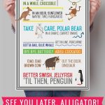 See You Later Alligator {Free Printable} | See You Later | Pinterest   See You Later Alligator Free Printable