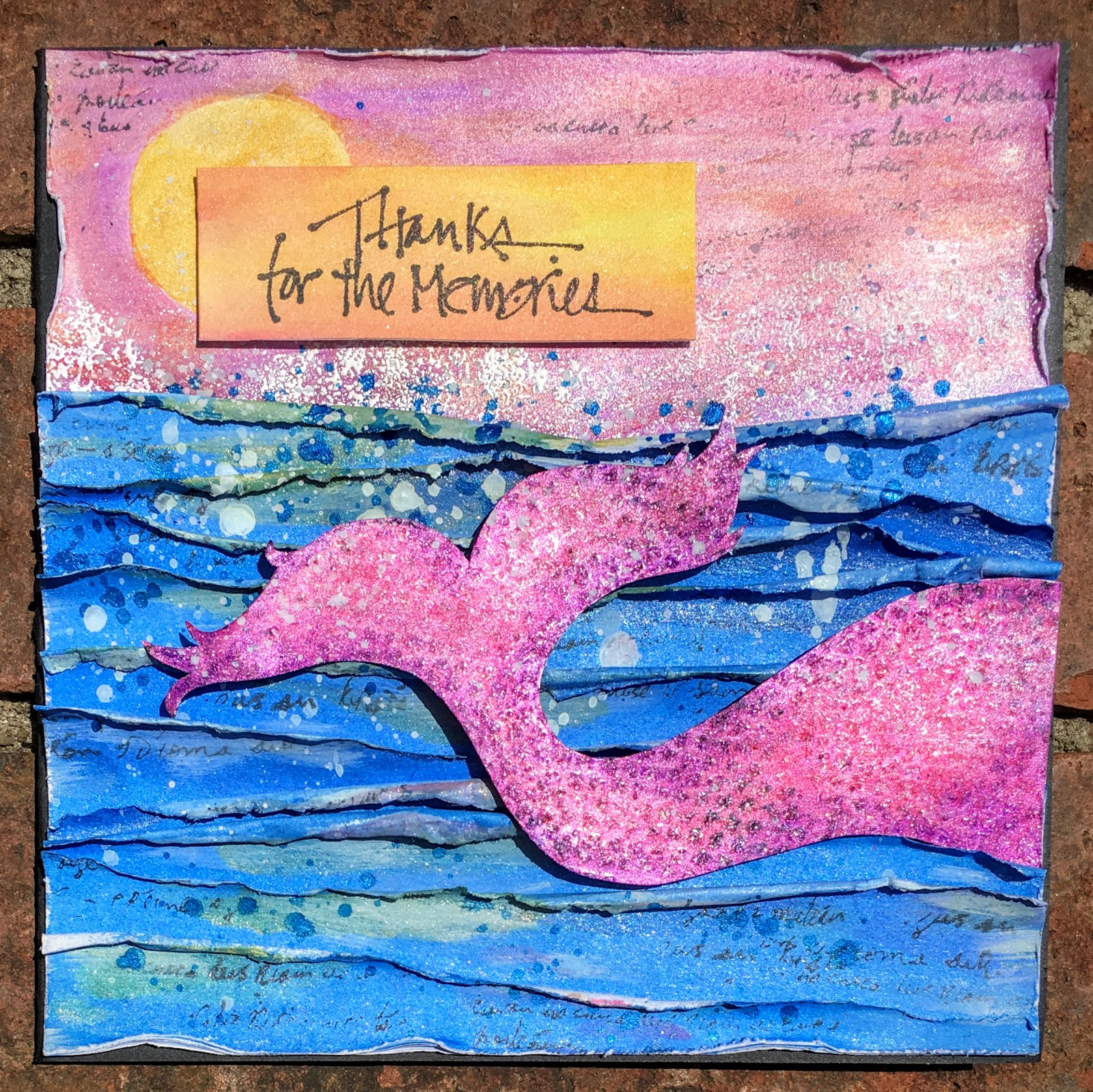 Sewpaperpaint: Free Printable Mermaid Tail Metallic Card - Free Printable Mermaid Thank You Cards