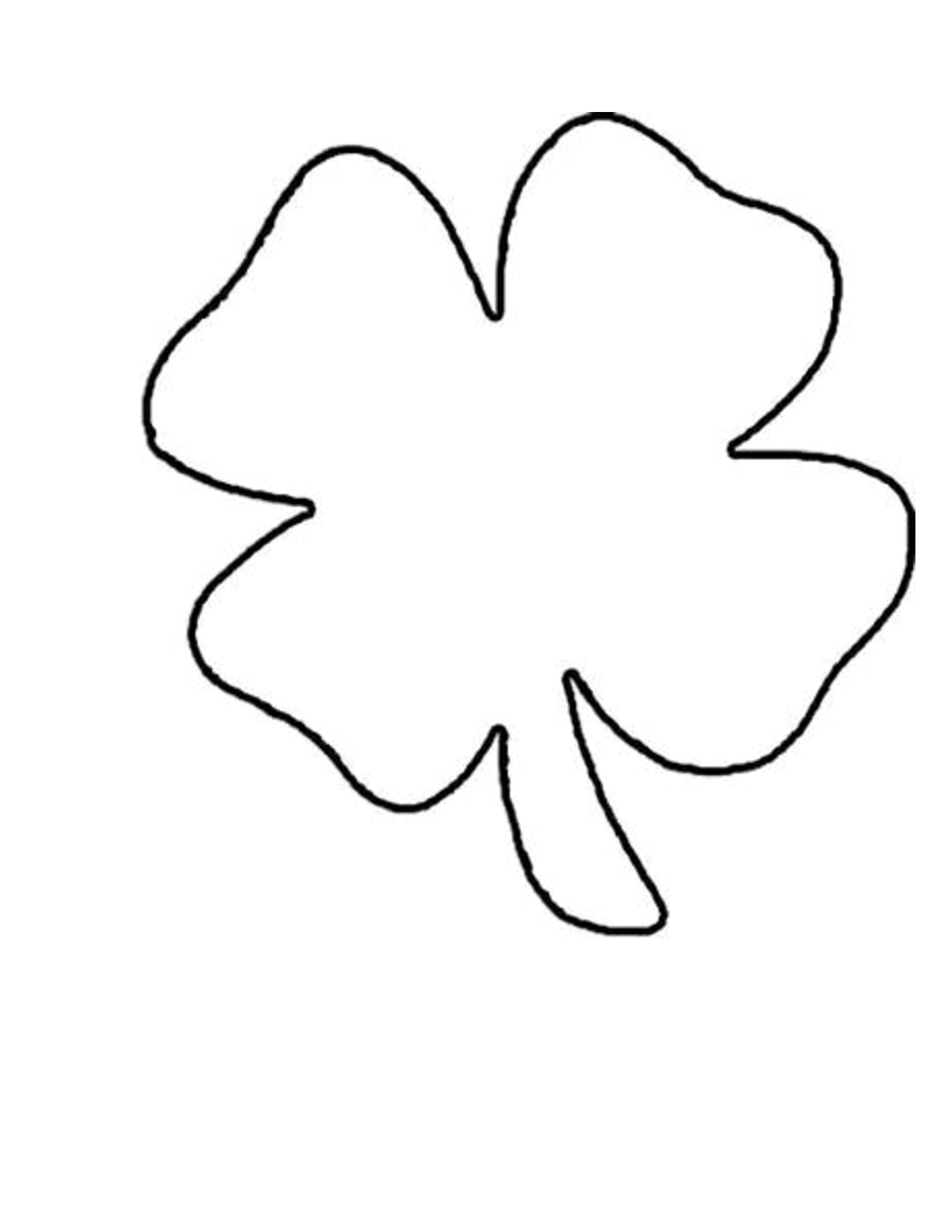 Shamrock Templates Printable | Shamrock Template | Crafts | Shamrock - Four Leaf Clover Template Printable Free