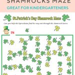 Shamrocks Maze | St. Patrick's Day | Pinterest | Maze Worksheet   Free Printable St Patrick's Day Mazes