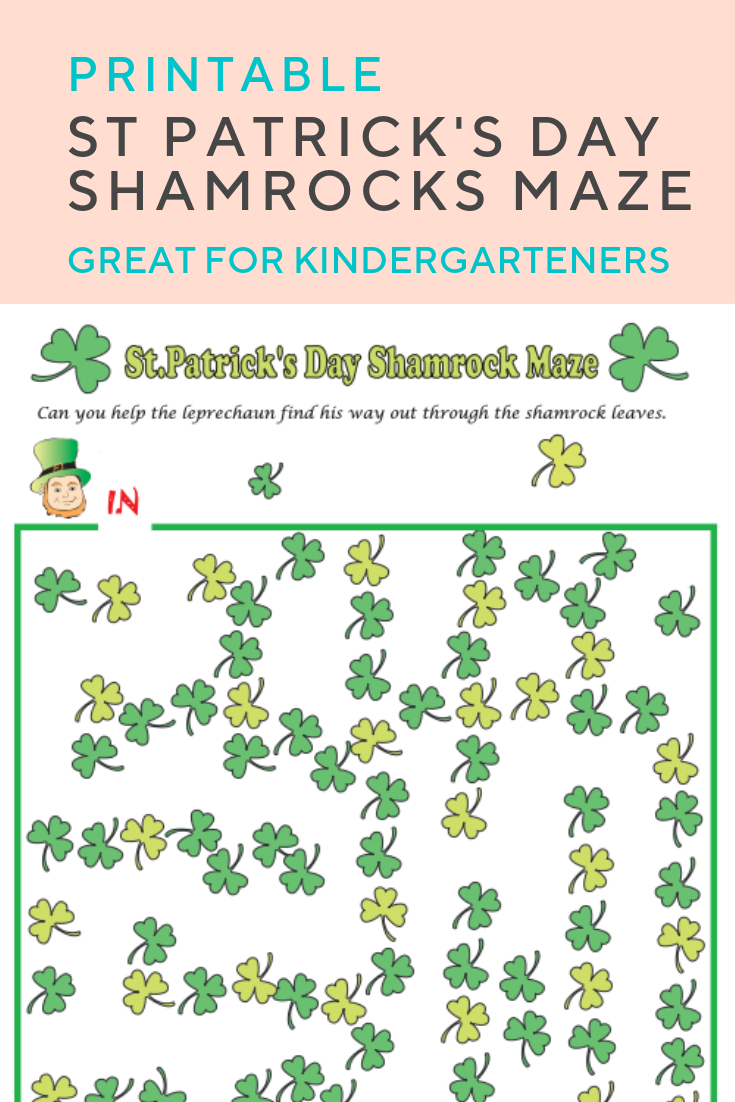 Shamrocks Maze | St. Patrick&amp;#039;s Day | Pinterest | Maze Worksheet - Free Printable St Patrick&amp;#039;s Day Mazes