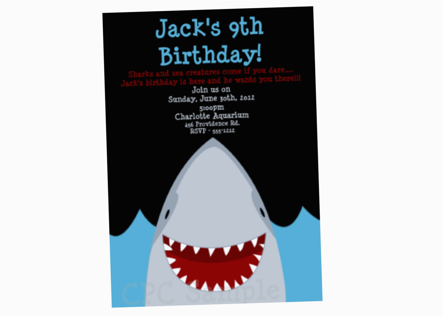 Shark Invites Birthday Party Shark Birthday Invitation Shark Party - Shark Invitations Free Printable