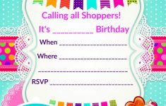 Birthday Party Invitations Online Free Printable