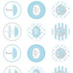 Showered From Above Rain Boy Baby Shower Printables Planning Ideas   Free Printable Whale Cupcake Toppers