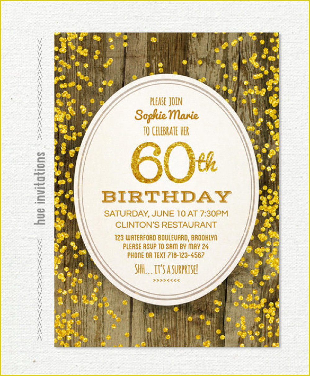 Simple 60Th Birthday Invitation To Create Your Own Free Printable - Free Printable Surprise 60Th Birthday Invitations