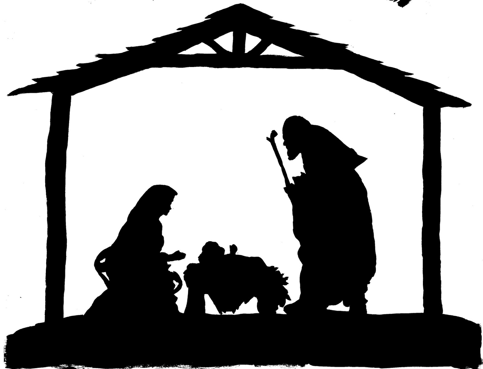 Free Printable Nativity Silhouette Free Printable