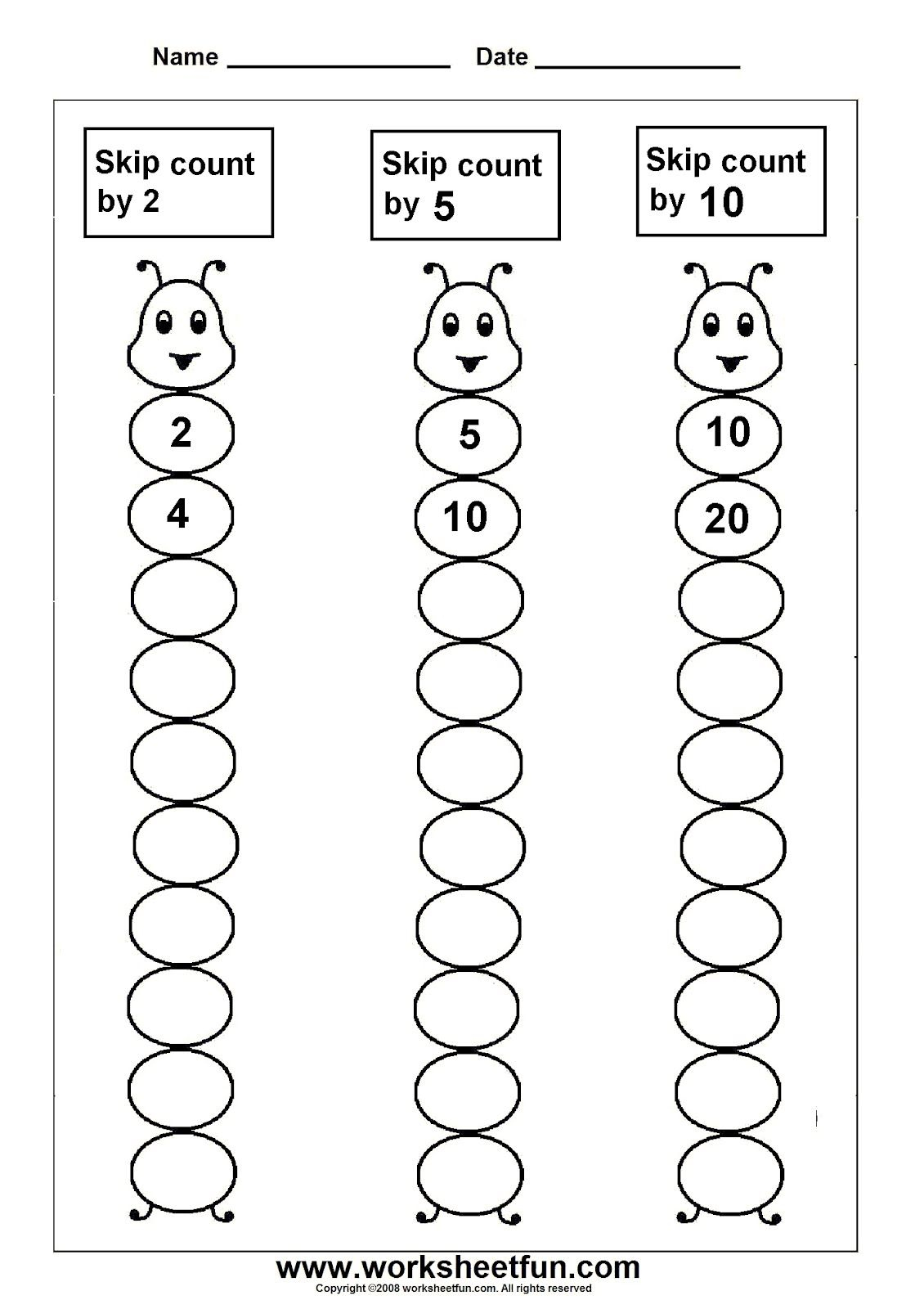 Skipcounting Bug Worksheet4 Bmp Pixels Teaching Skip Counting5S - Free Printable Skip Counting Worksheets