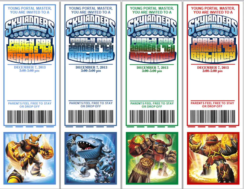 Skylanders Birthday Party: 13 Steps (With Pictures) - Free Printable Skylander Invitations