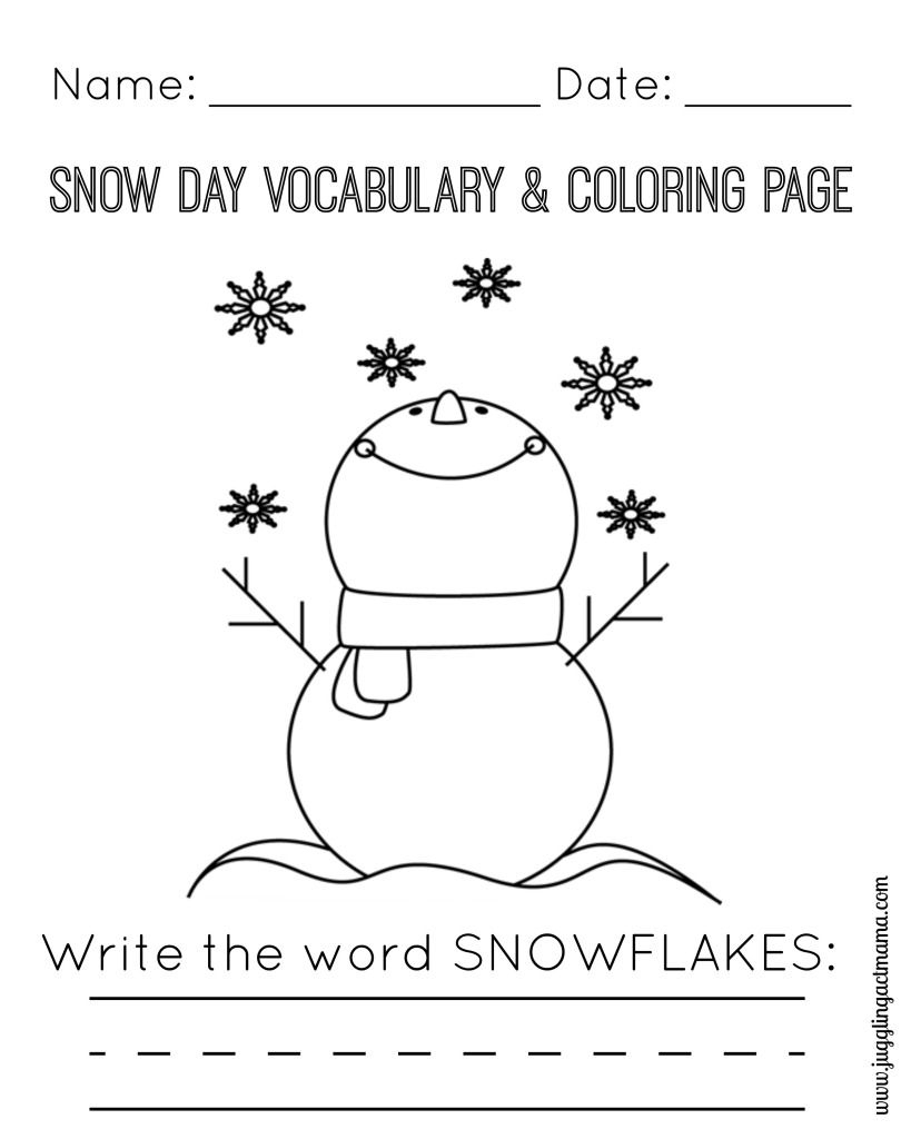 Snow Day Printable Pack | Free Printables | Pinterest | Printables - Free Printable Craft Activities