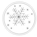 Snowflake Ornament (Free Hand Embroidery Pattern) | Line Drawings   Free Printable Embroidery Patterns