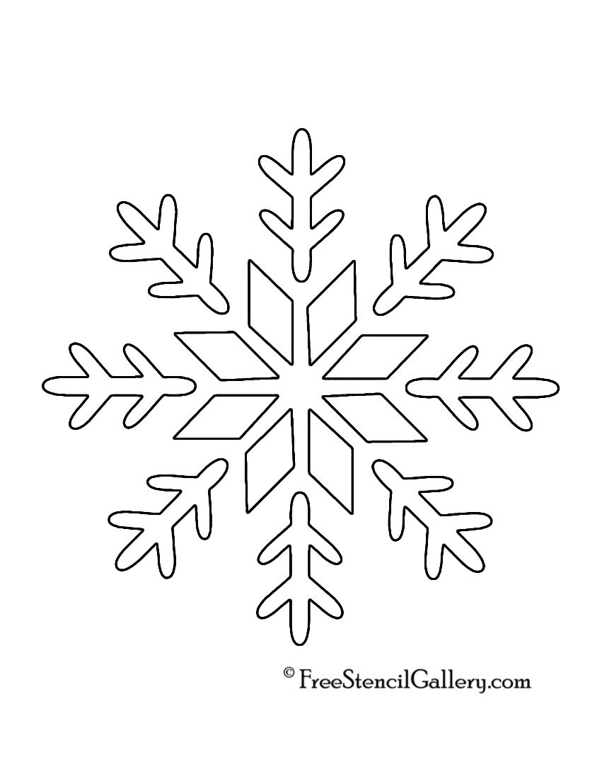 Snowflake Stencil 09 | Cards | Snowflake Stencil, Christmas Stencils - Free Printable Snowflakes