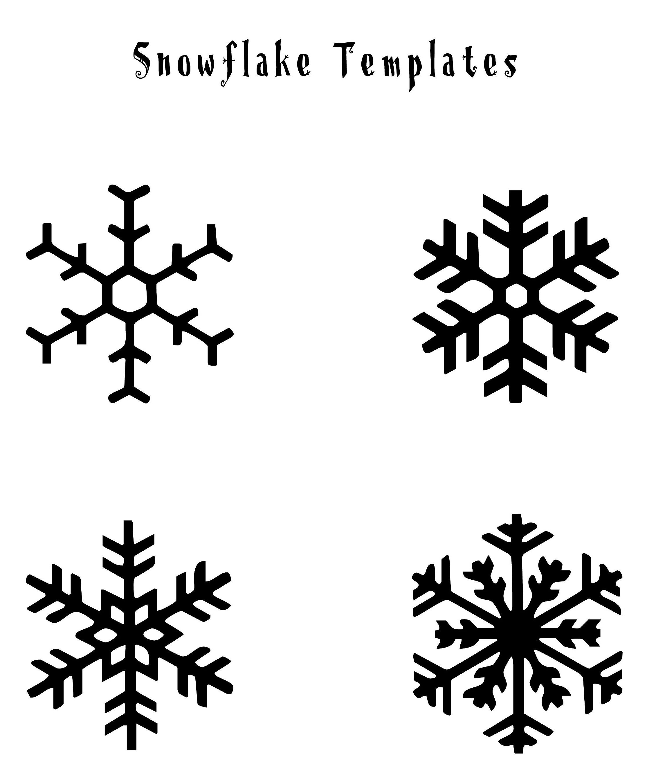 Snowflakes | Christmas | Snowflake Template, Snowflakes Art, Simple - Free Printable Snowflakes