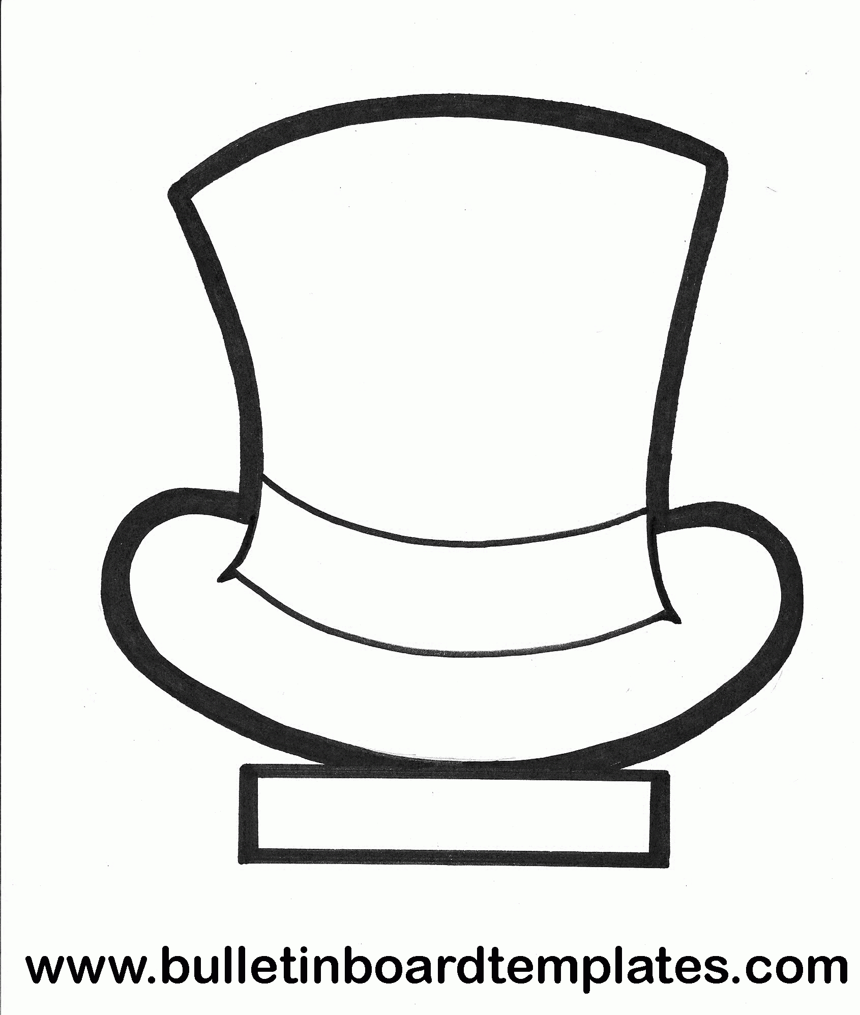 Snowman Top Hat Templates | Education/classroom | Hat Template - Free Printable Snowman Hat Templates