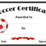 Soccer Award Certificate Templates Free Certificates Template Kiddo   Free Soccer Award Certificates Printable