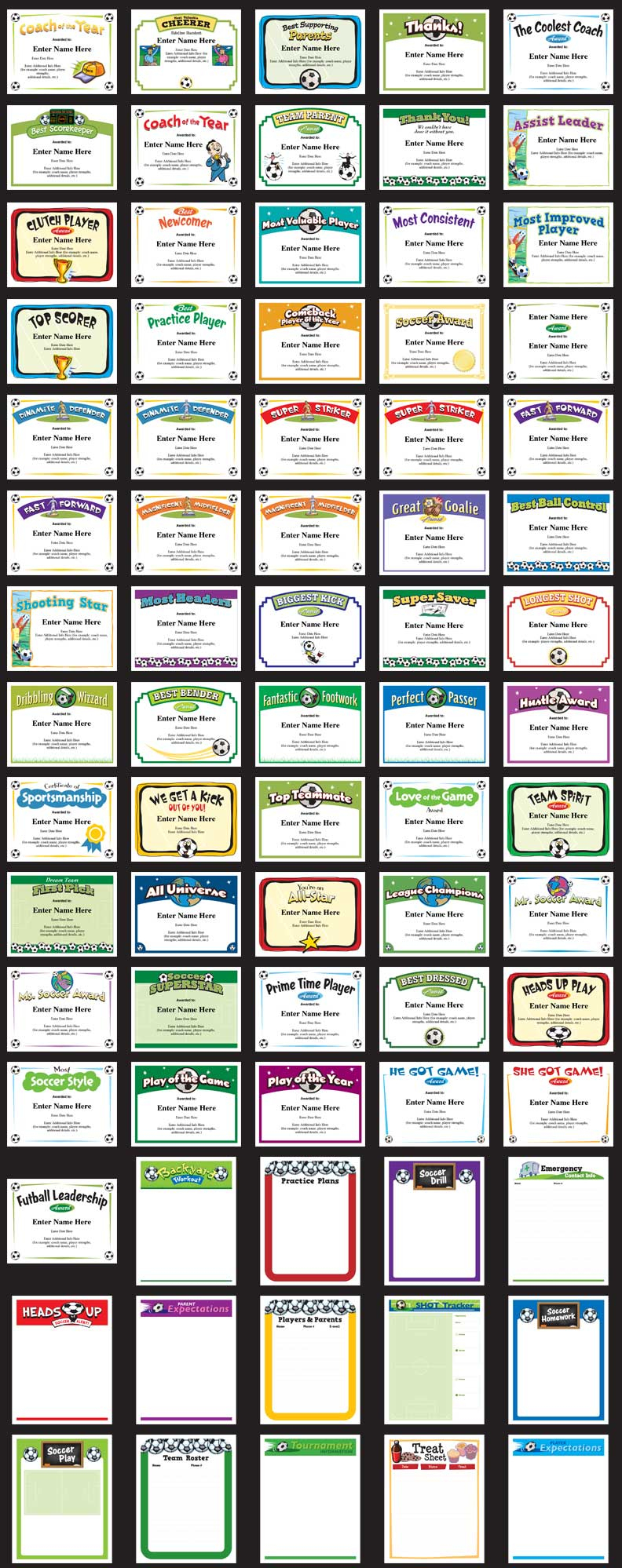 Soccer Certificates | Award Templates | Customize - Free Soccer Award Certificates Printable