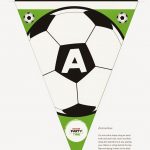 Soccer Letter Bunting   Free Printable | На День Рождения   Free Printable Soccer Birthday Invitations