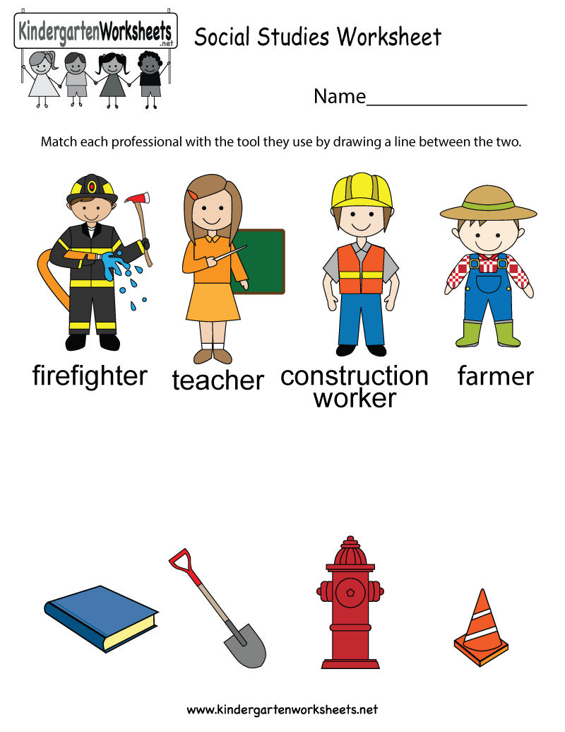 Social Studies Worksheet - Free Kindergarten Learning Worksheet For Kids - Free Printable Social Studies Worksheets