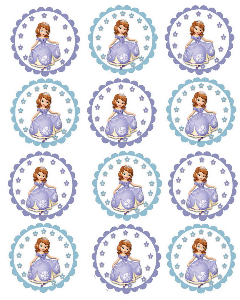 Sofia The First – Cupcake Toppers | Birthday Printable - Sofia The First Cupcake Toppers Free Printable