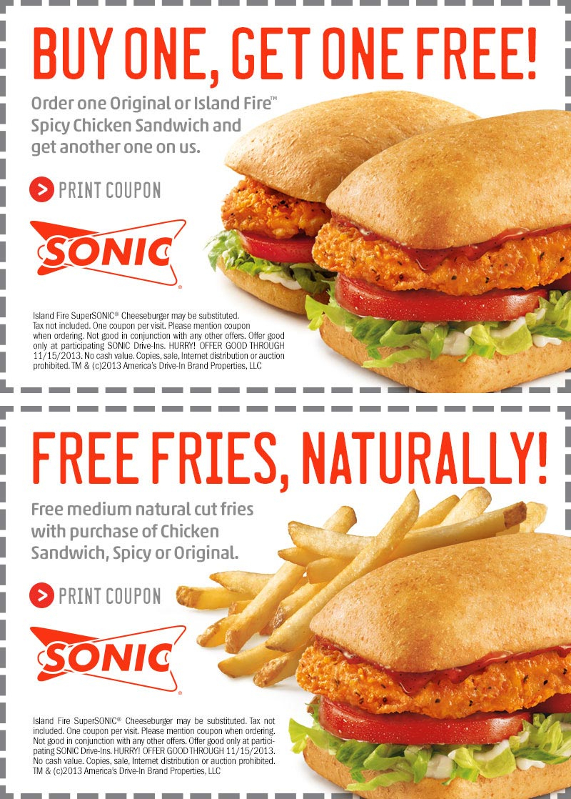 Sonic Coupons New | Printable Coupons Online - Free Printable Round Table Pizza Coupons