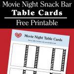 Southern Mom Loves: Movie Night Snack Bar Table Cards {Free Printable}   Free Concessions Printable