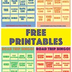 Southern Utah Attractions: Free Printable: Road Trip Bingo   Free Printable Car Bingo