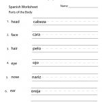 Spanish Worksheets For Kindergarten |  Worksheet 1 Best Quality   Free Printable Spanish Worksheets