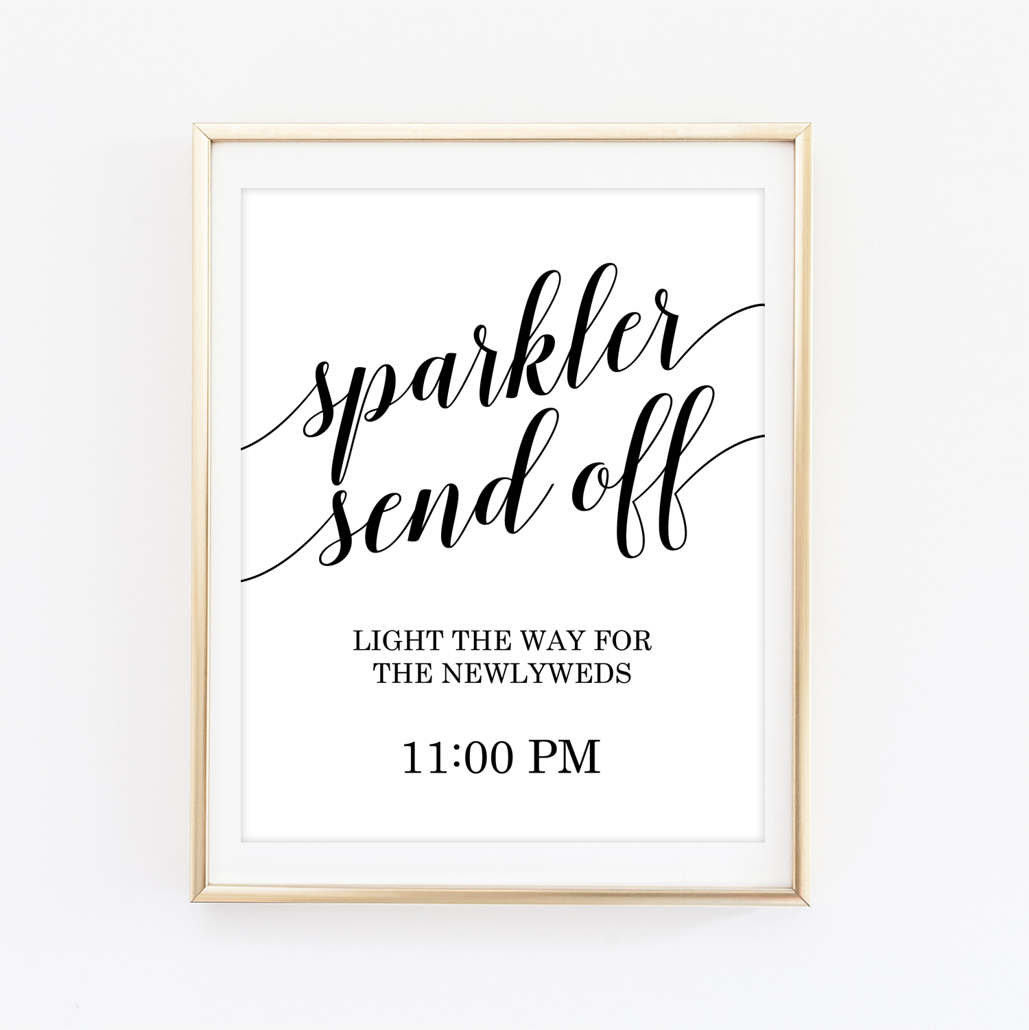 Sparkler Send Off Printable Sign (Black) - Chicfetti - Free Printable Wedding Sparkler Sign