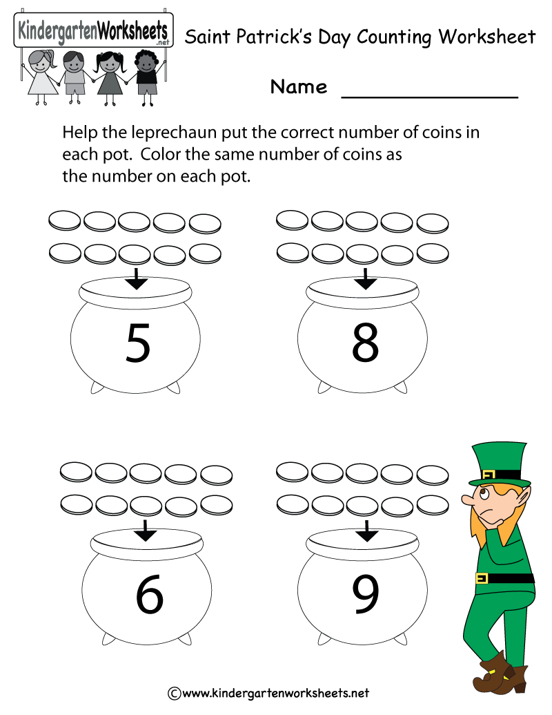 St Patrick Day Worksheets - Siteraven - Free Printable St Patrick Day Worksheets