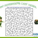 St Patrick's Day   Mazes   Free Printable | Kidspot: St Patrick's   Free Printable St Patrick&#039;s Day Mazes