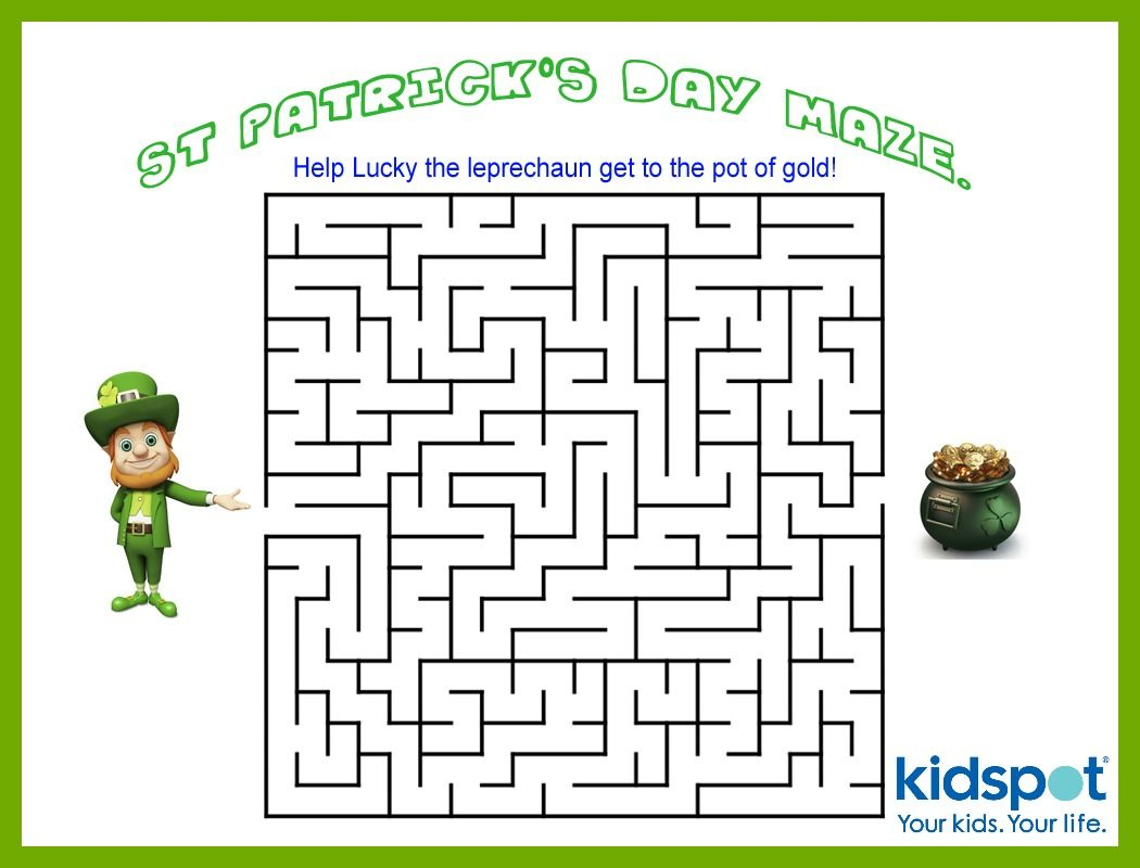 St Patrick&amp;#039;s Day - Mazes - Free Printable | Kidspot: St Patrick&amp;#039;s - Free Printable St Patrick&amp;amp;#039;s Day Mazes