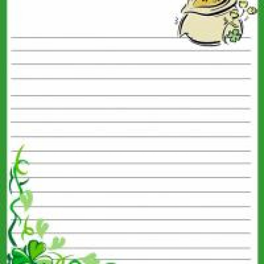St. Patrick&amp;#039;s Day Stationery In Free Printable St Patricks Day - Free Printable St Patricks Day Stationery