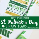 St. Patrick's Day Straw Flags {Free Printable}   Aspen Jay   Free Printable St Patrick's Day Banner
