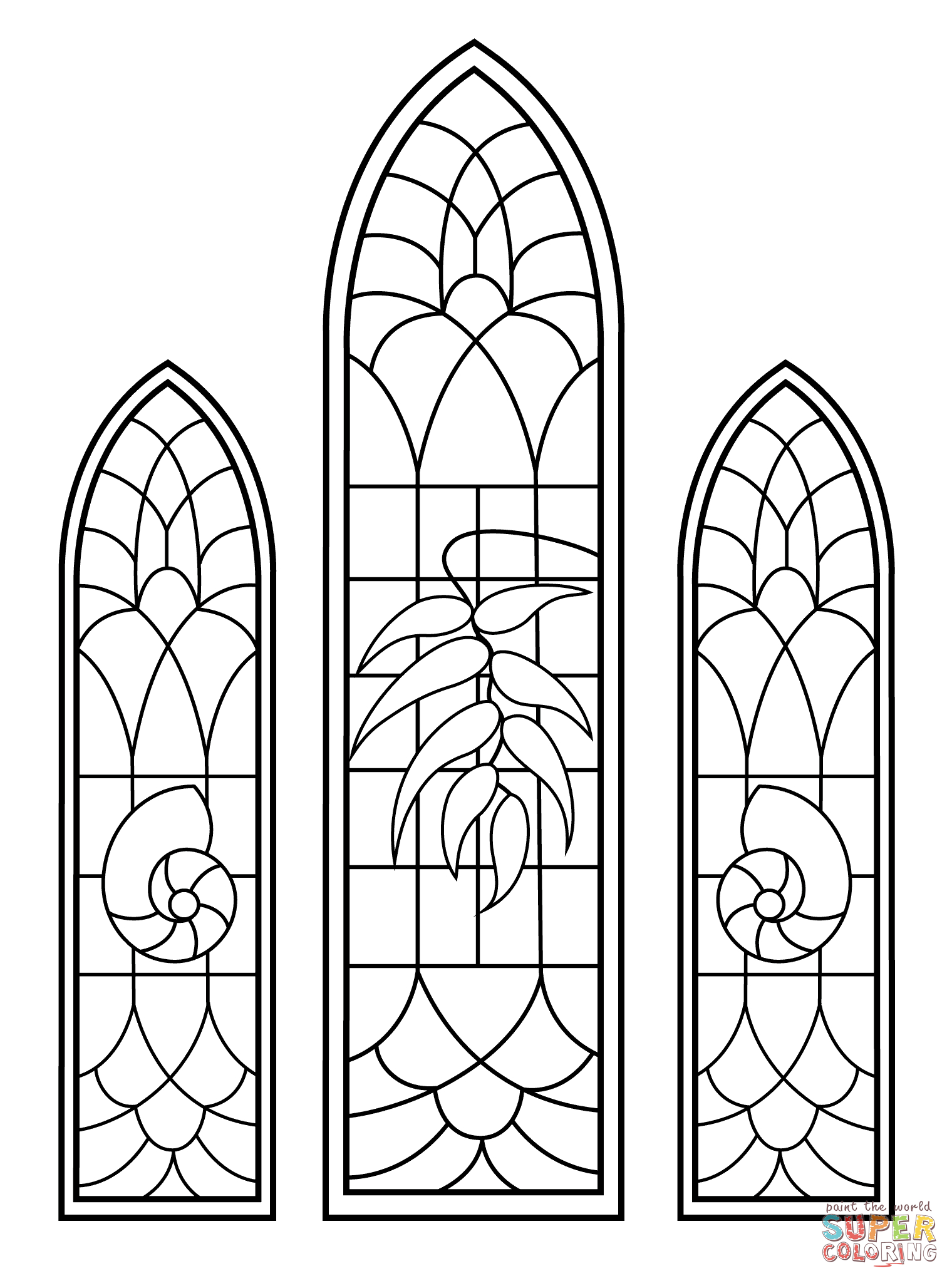 Stained Glass Coloring Pages | Free Coloring Pages - Free Printable Stained Glass Patterns