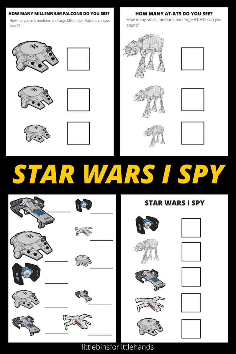 Star Wars I Spy Activities Free Printable Pages - Free Printable I Spy Puzzles