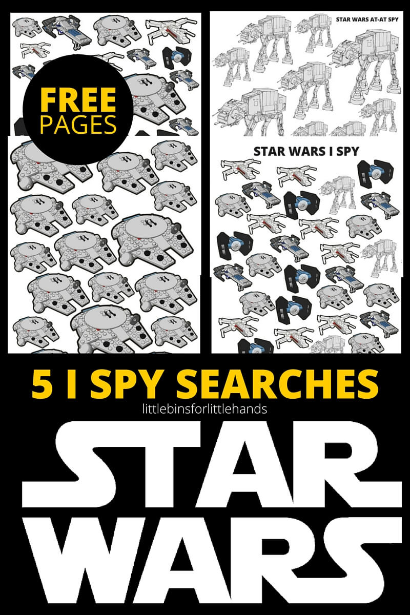 Star Wars I Spy Activities Free Printable Pages - Free Printable I Spy Puzzles