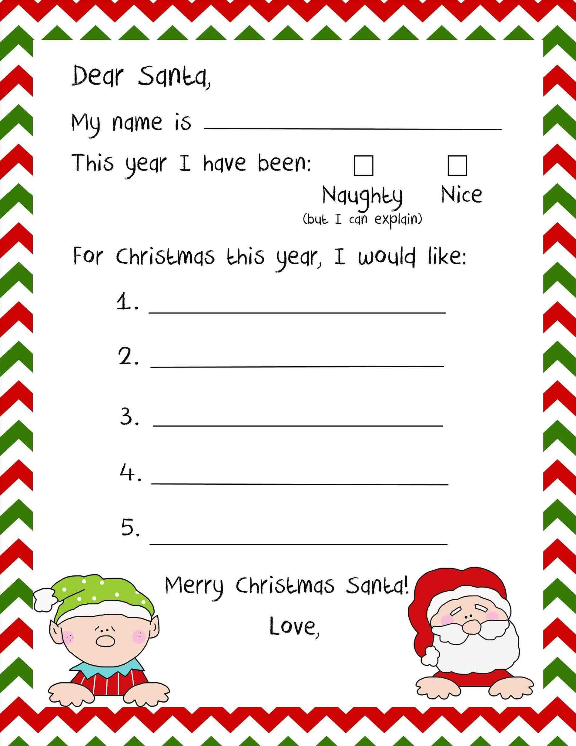 Stationary For Kids To Write Santa Free Stationery Templates Deco - Free Printable Christmas Writing Paper With Lines