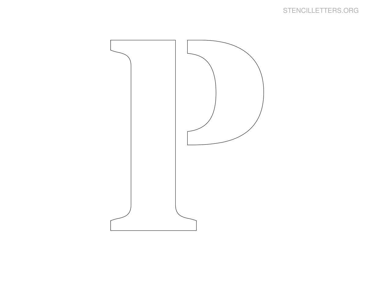 Stencil Letters P Printable Free P Stencils | Stencil Letters Org - Free Printable Large Letters