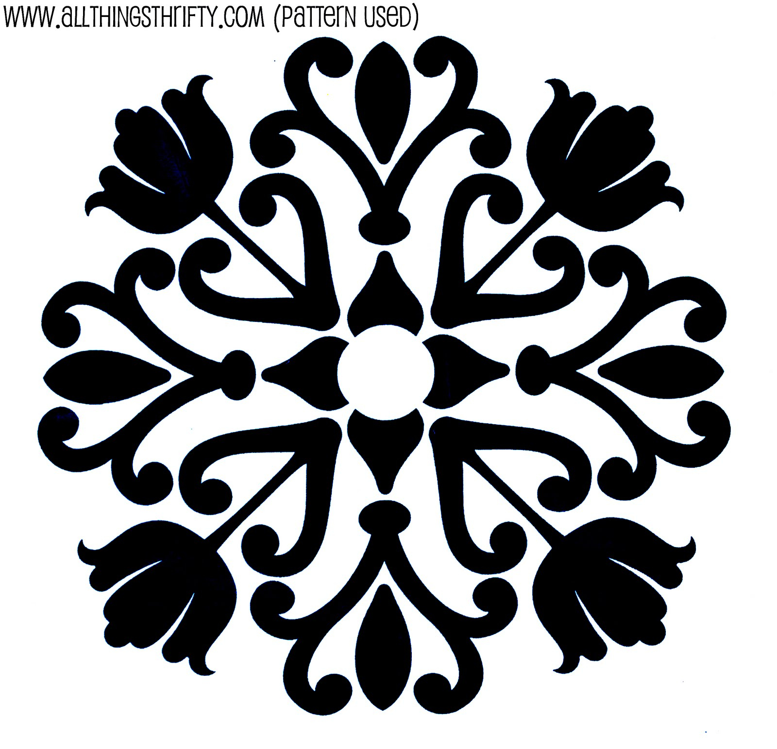 Printable Wall Stencil Design